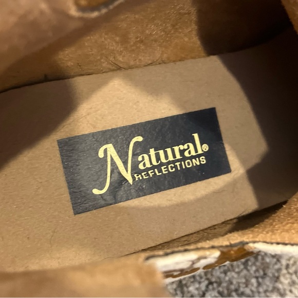 Natural Reflections West Ankle Boots Cow Print Women’s Size 7  Tan Brown - Picture 7 of 12